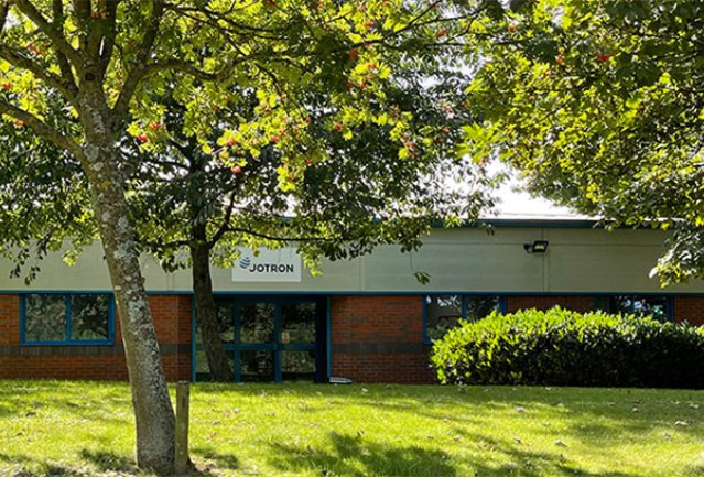 The entrance area to the Jotron UK office in Newcastle.