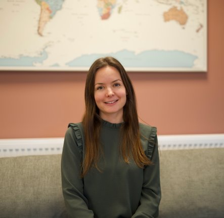 Jotron employees sitting in the launch area.