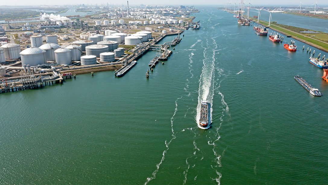 Rotterdam Harbor.