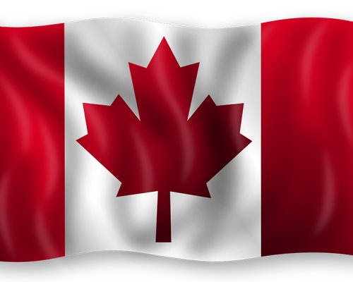 The Canadian flag.