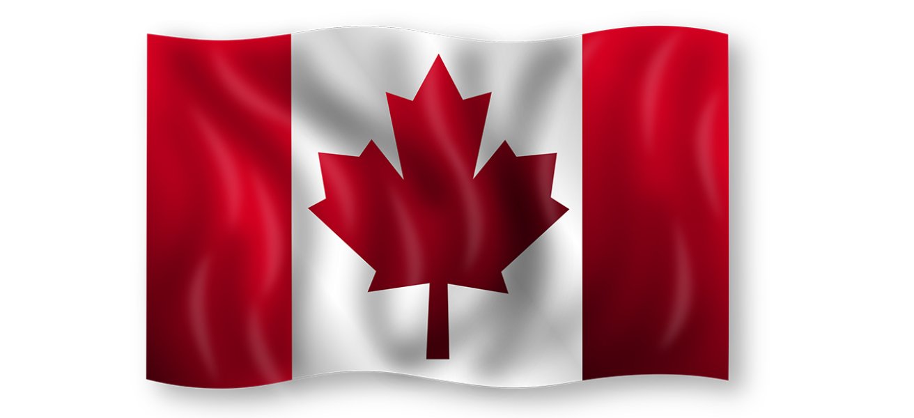 The Canadian flag.