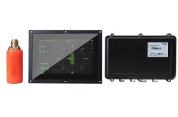 System parts of SKIPPER EML1100 system  (a single axis speed log)
