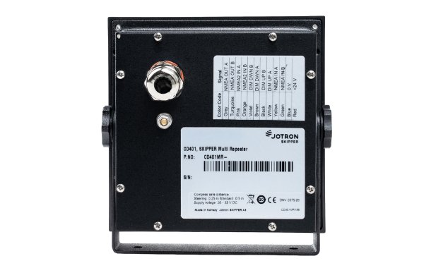 SKIPPER CD401MR remote multirepeater with NMEA 0183 data display (back).