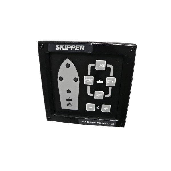 SKIPPER TS-104 switch unit for connecting multiple transducers to one echo sounder channel. SKIPPER TS-104 switch unit for connecting multiple transducers to one echo sounder channel.