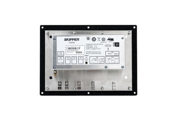 CU-M101-SA 10-inch touchscreen control unit for monitoring and controlling marine navigation systems.