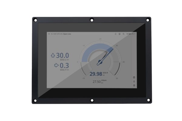 SL1300 display interface shown on a CU-M101-SA control unit with activated SATLOG functionality. SL1300 display interface shown on a CU-M101-SA control unit with activated SATLOG functionality.