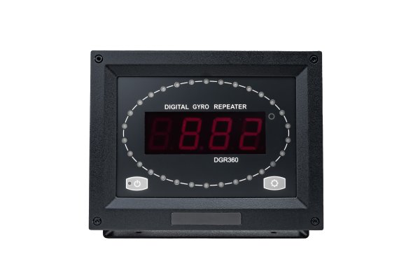 SKIPPER DGR 360 digital gyro repeater with heading display and directional turn indicators (front). SKIPPER DGR 360 digital gyro repeater with heading display and directional turn indicators (front).