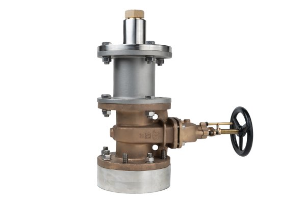 SKIPPER SB-100-SA 100 mm gate valve assembly for marine sensor mounting.