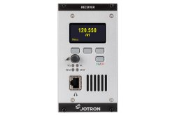 VHF AM Digital Multimode Receiver front panel with display.