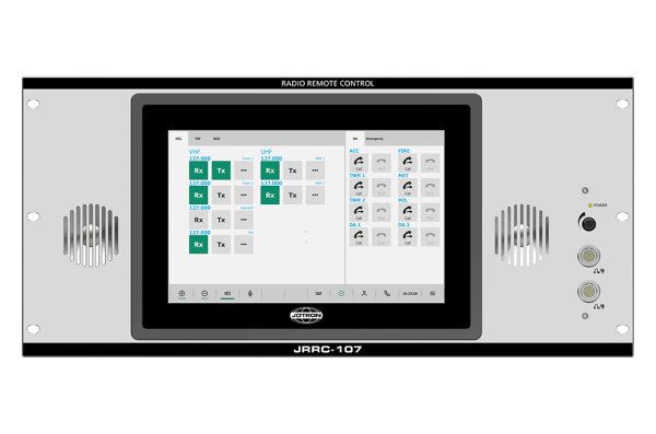 JRRC-105, front panel with display. JRRC-105, front panel with display.