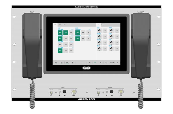 JRRC-106 front panel with display. JRRC-106 front panel with display.