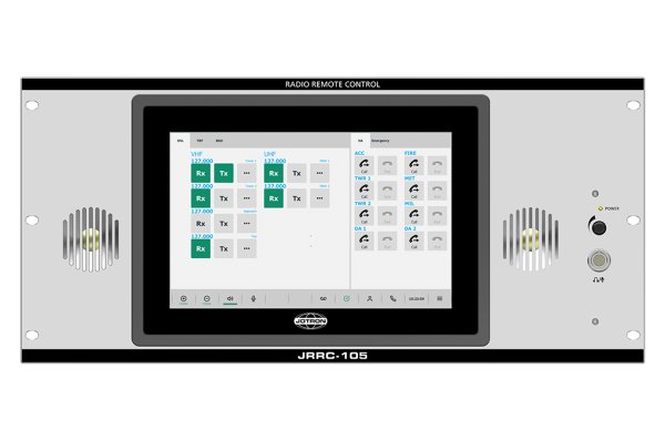 JRRC-105 front panel with display. JRRC-105 front panel with display.