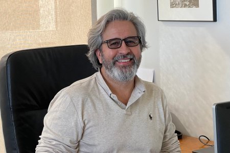 Alberto Olmost from JRC Iberia in his office.