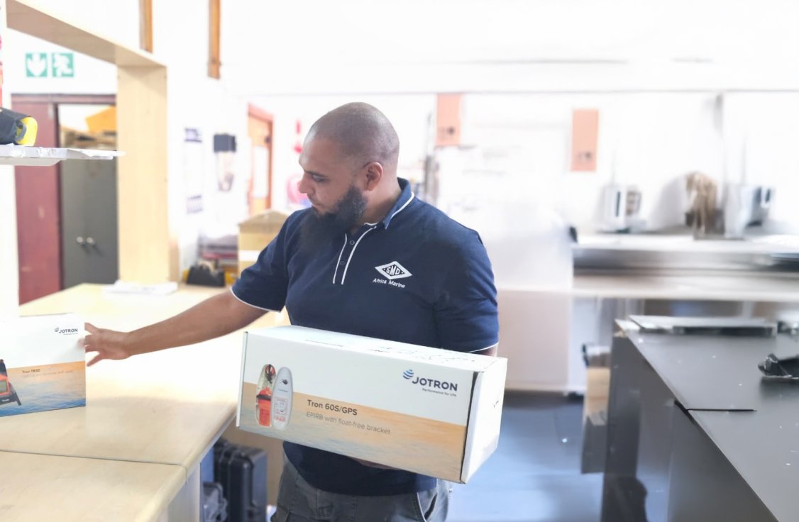 SMD employee receiving Jotron products from Storeman.