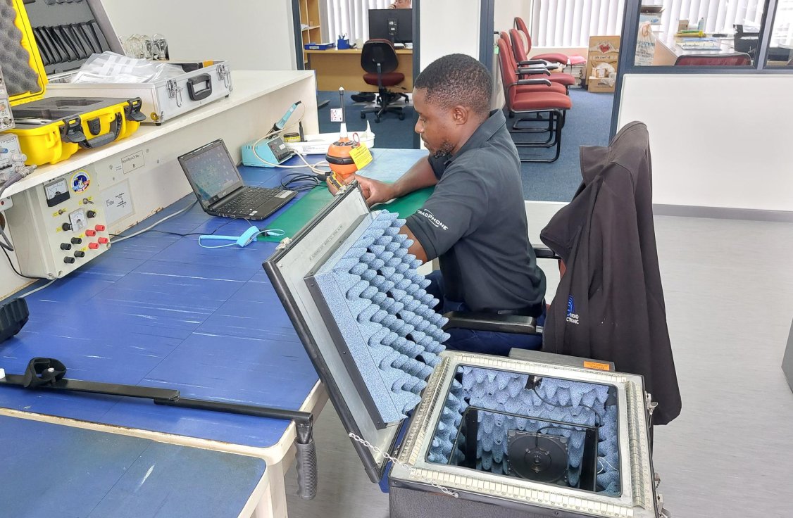 EPIRB product testing at Radio Electronic.