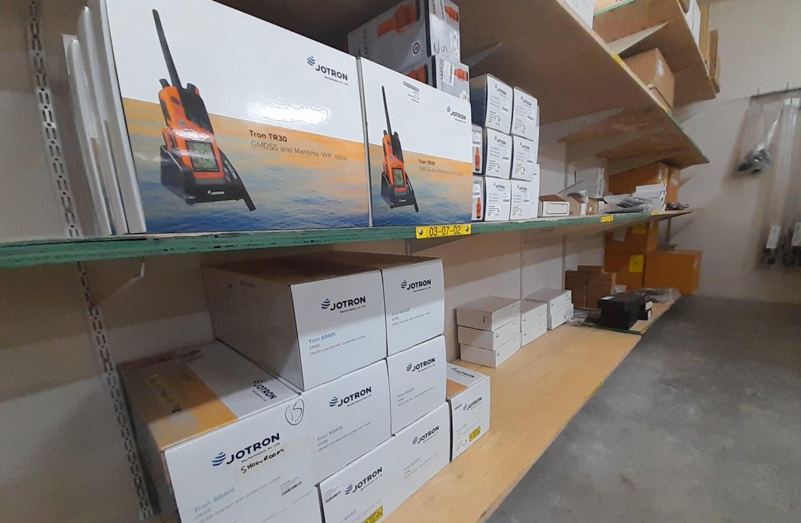 Jotron products at the warehouse at Radio Electronic.